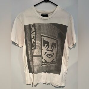 Obey Graphic T-Shirt with Street Art Design Shepard fairy